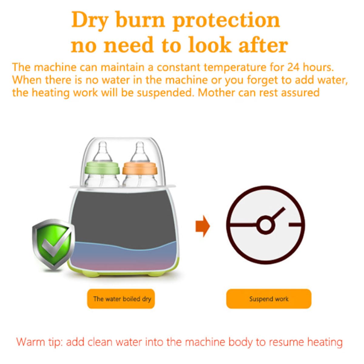 Supvox Bottle Warmer Sterilizer for Babies with 6 in 1 Double Design and 24H Keep Warm | Green