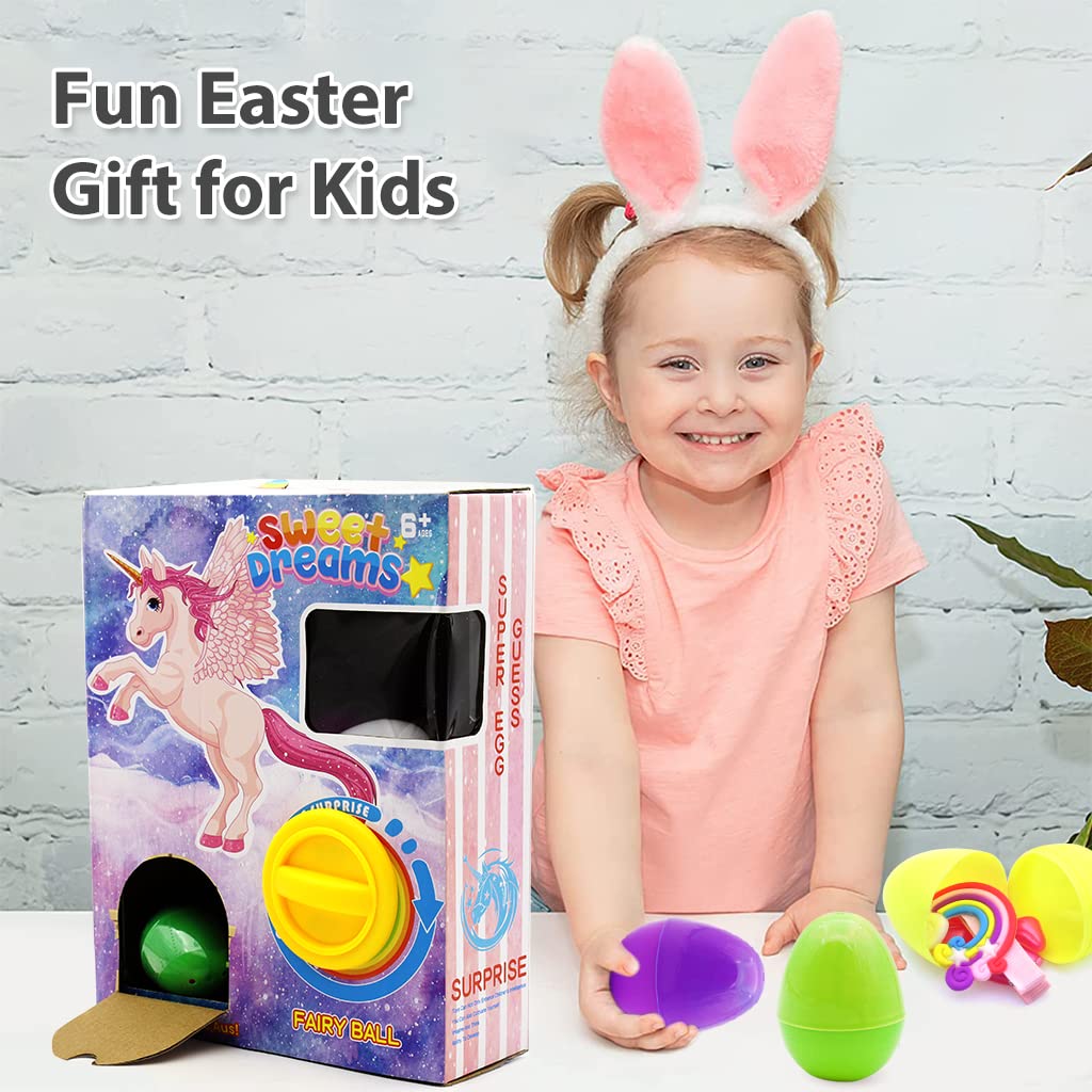 PATPAT Unicorn Toy Vending Machine for Kids with 6 Color Capsules and 9 Bonus Surprises | Ideal Birthday Gift