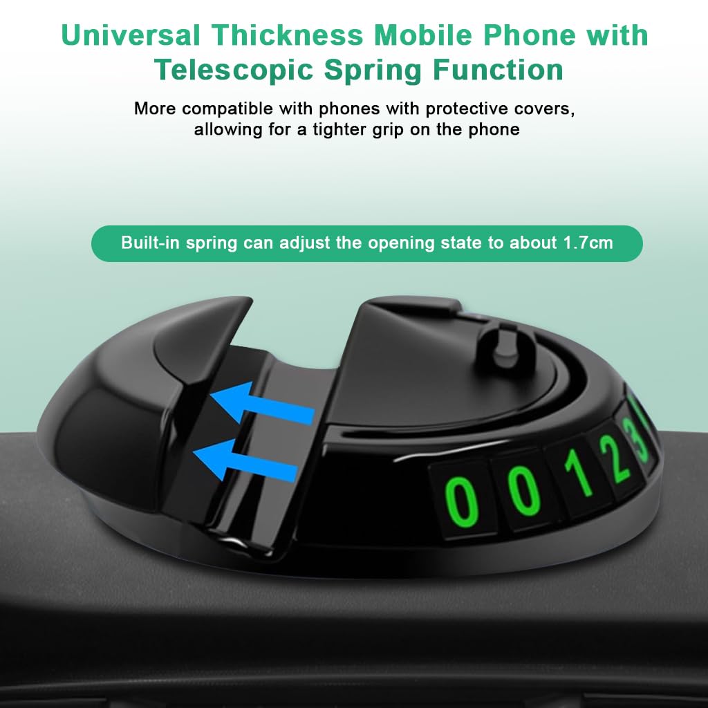 STHIRA Multifunction Car Anti Slip Mat with 360° Rotatable Phone Holder | Universal Dashboard Organizer