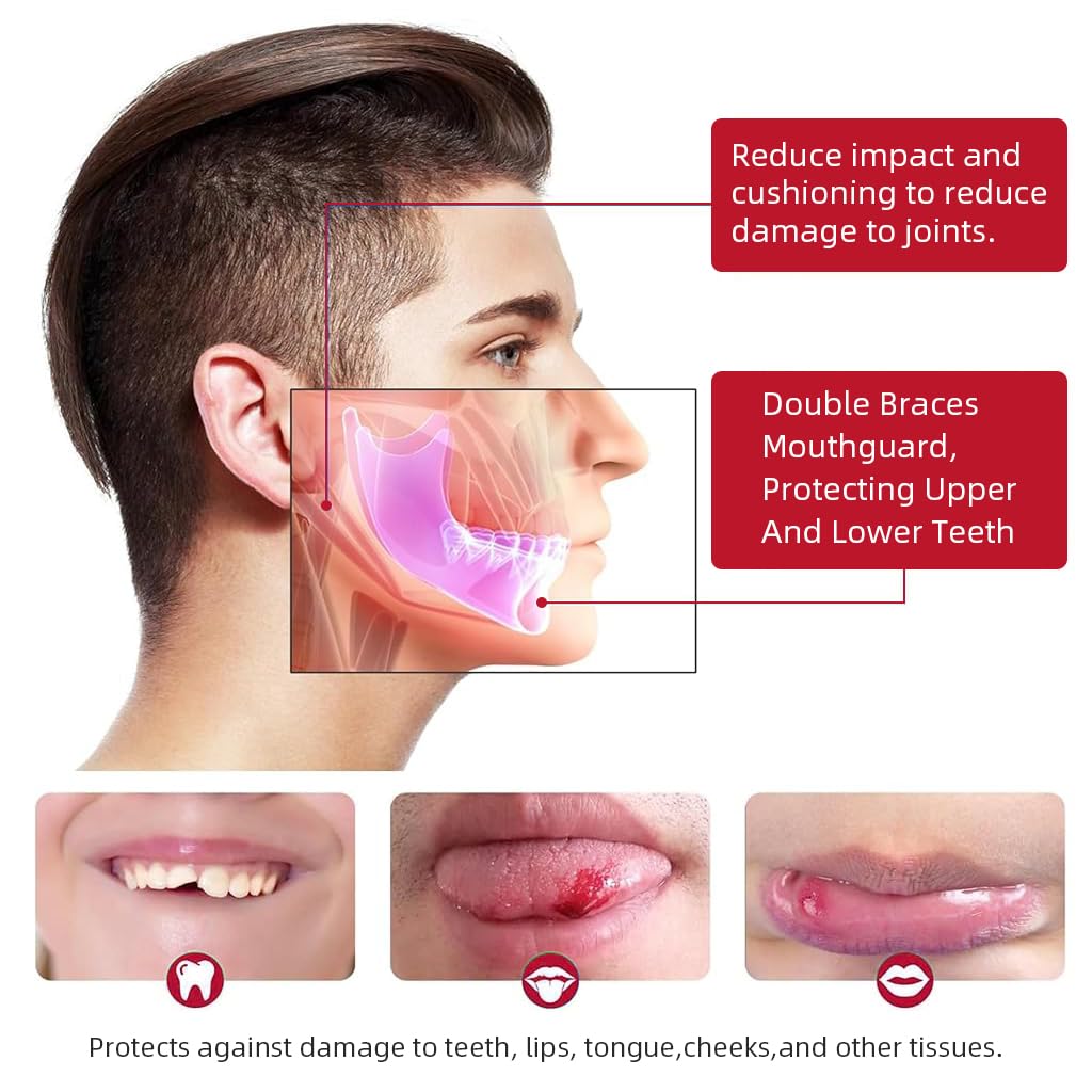 Proberos Boxing Mouthguard for Contact Sports with Ergonomic Shock-Absorbing EVA Fit|Adults & Teens