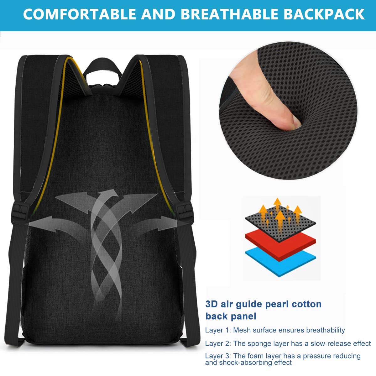 Optifit Ultra Lightweight Trekking Backpack for Hiking and Camping with 2L Water Bladder