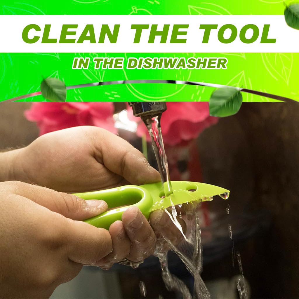 Supvox 3 in 1 Avocado Slicer Cutter Tool for Easy Fruit Prep with Ergonomic Pit Remover | Pack of 2