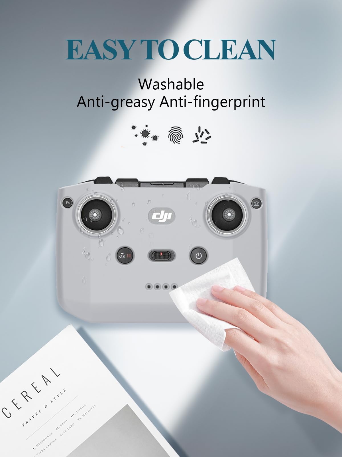 ZORBES Case for DJI Neo Remote Controller featuring Anti Slip Design and Skin Friendly Silicone