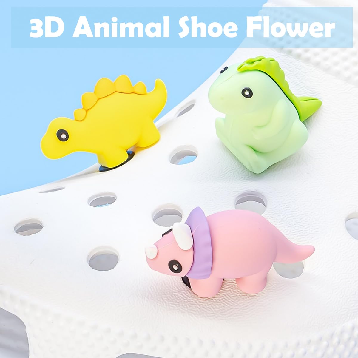 MAYCREATE Shoe Charms 10PCS for Clogs and Sneakers with 3D PVC Animal Designs | Kids Gift