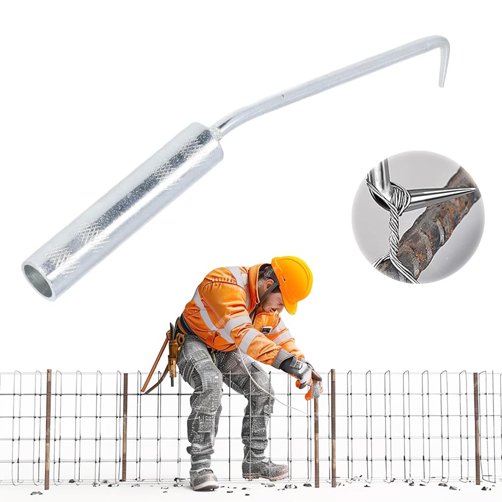 Serplex Rebar Twister Tool for Construction Work featuring 9.25 in Size and Steel Build | Manual Tying Mechanism