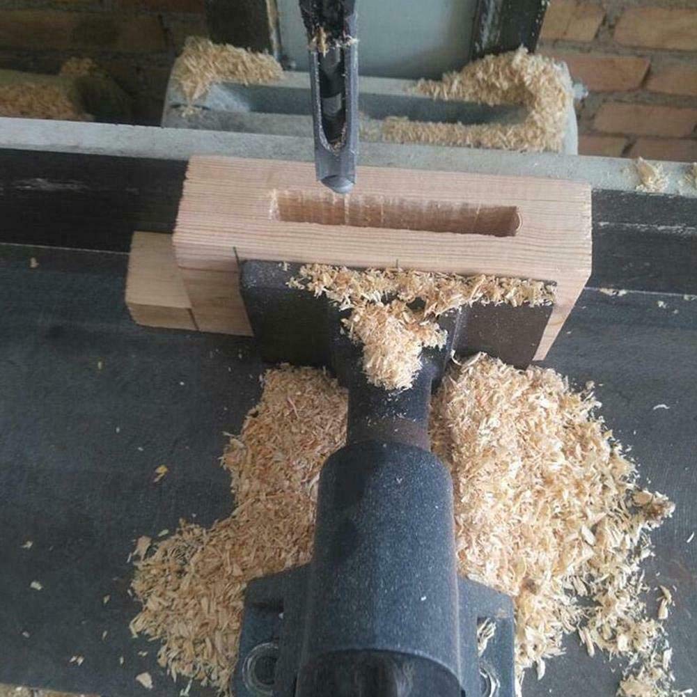 HASTHIP Mortising Chisel Square Hole Drill Bits for Wood 8–16mm with U-Shaped Core | High-Speed Steel