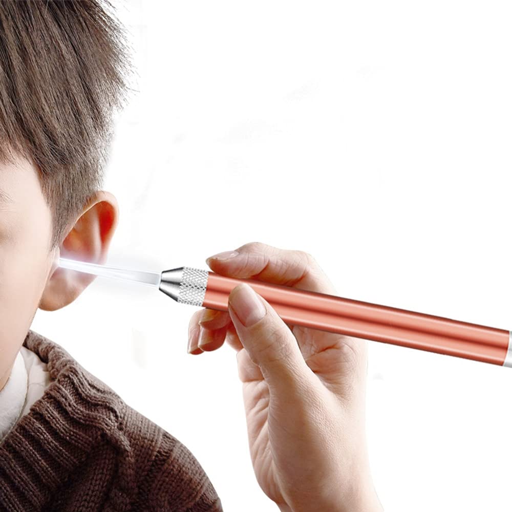 MAYCREATE Ear Wax Remover for Ear Cleaning with LED Light and 7pcs Stainless Steel Tools