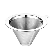 Supvox® Paperless Mess Stainless Steel Coffee Filter, Maker Two to Four Cup Coffee, Keeping Nature Coffee Flavour, Easy to Use and Clean