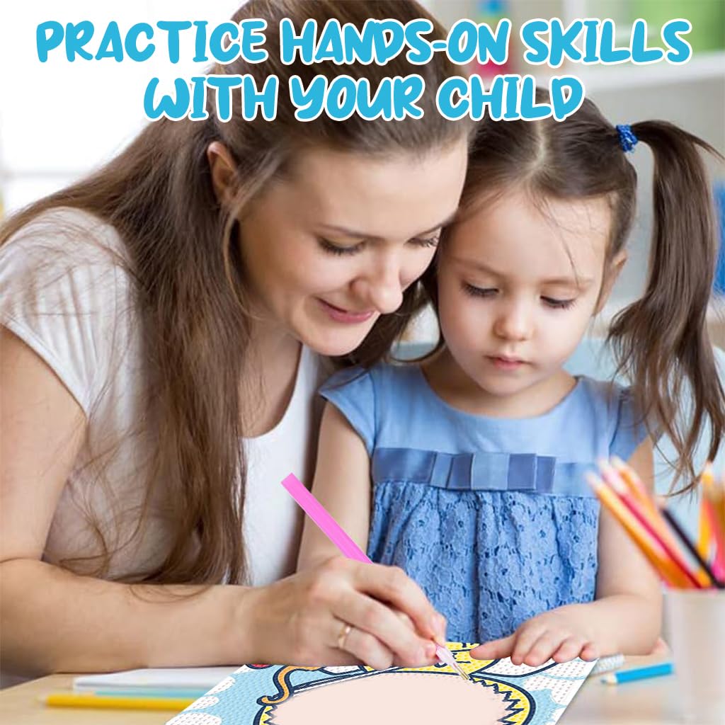 PATPAT DIY Cartoon Diamond Painting Kit with 20x20cm Wooden Frame for Kids & Adults | All Tools Included