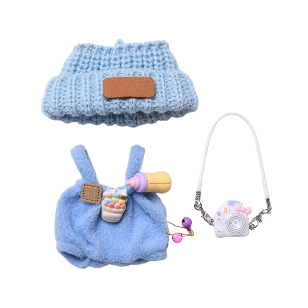 PATPAT® Clothes for 17cm Plush Doll Accessories,Clothes Set for Pointy Ear Doll,Suitable Plush Dolls Accessories Blind Box Toy Clothes Collectibles