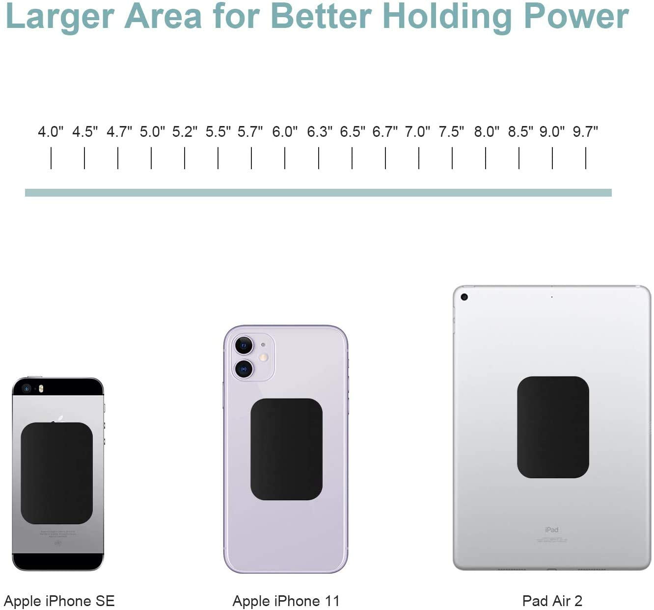 STHIRA Universal Metal Plate for Magnetic Car Mount featuring Strong Adhesive 8 PCS