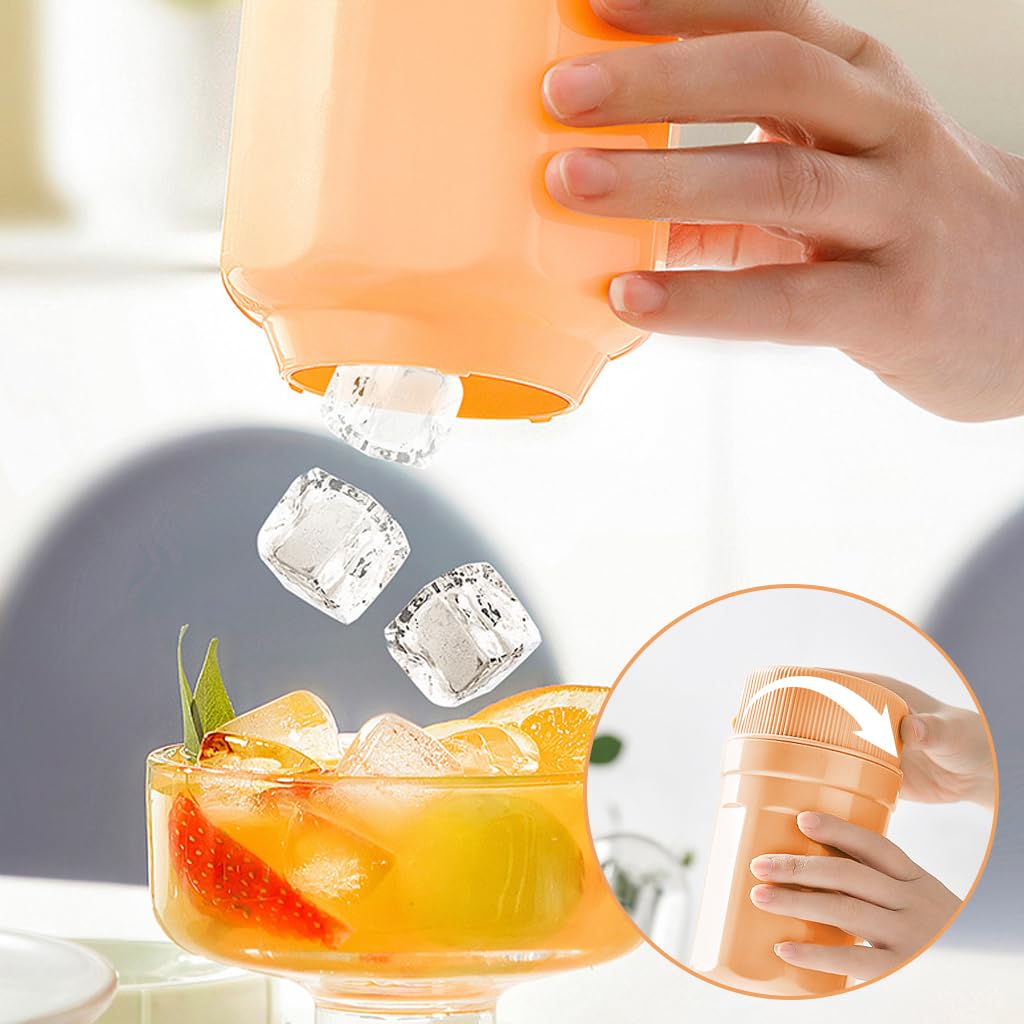 Supvox Ice Cube Tray for Cups and Mugs with 3 No Lid 10 Grid Plates | Food Grade Silicone