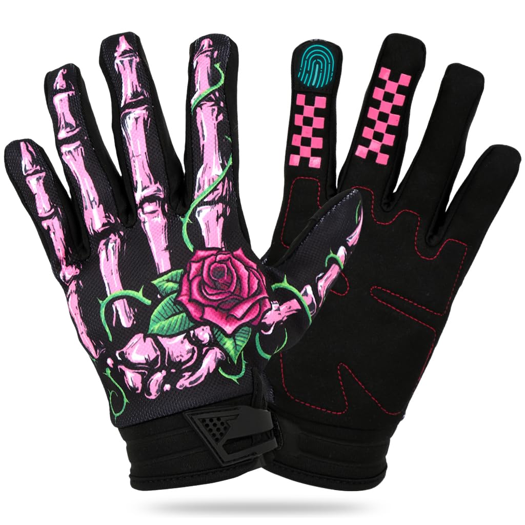 PROBEROS Riding Gloves for Bikers with Touchscreen Fingertips and Anti Slip Palm | XL Unisex Protection