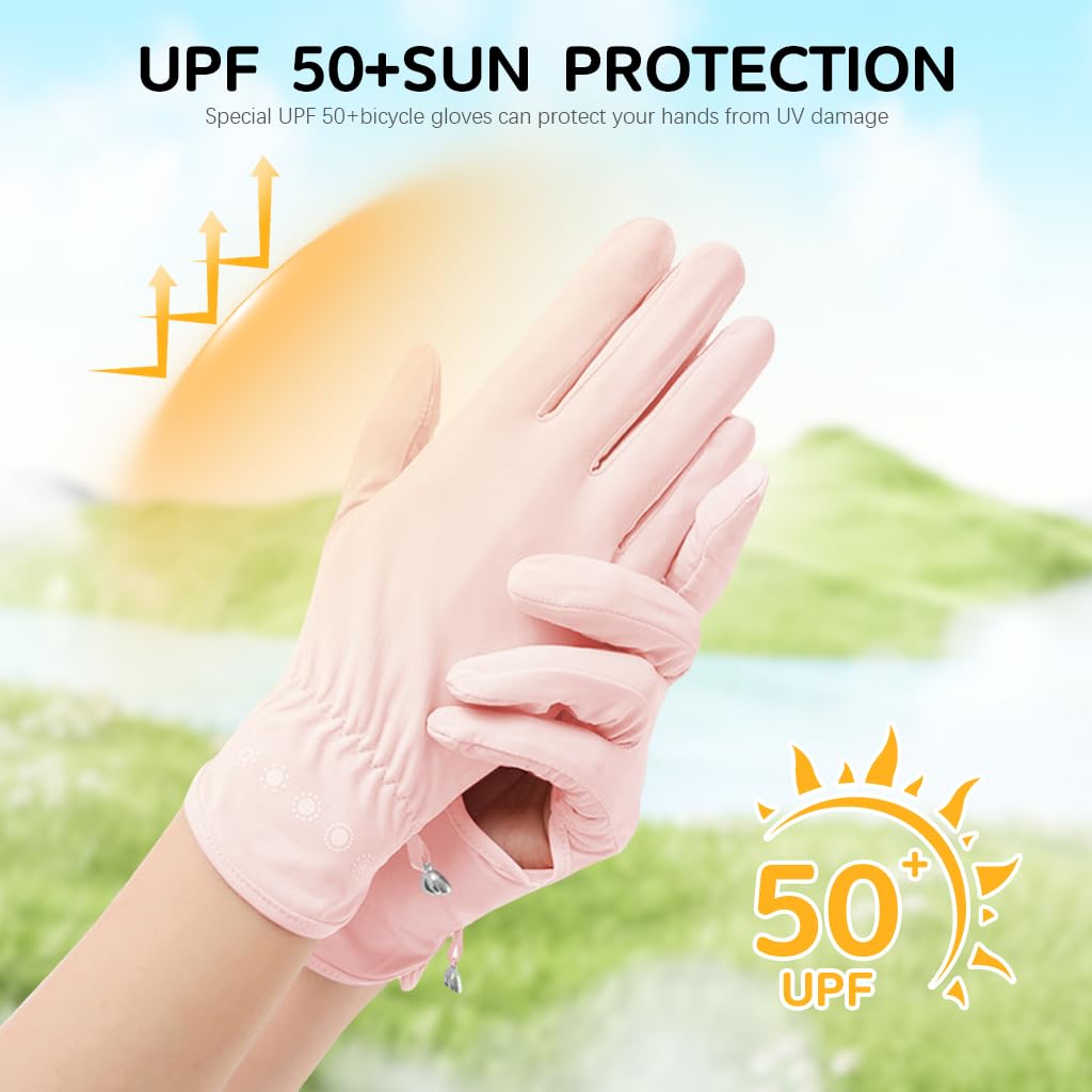 SANNIDHI Hand Gloves for Driving with UPF 50+ UV Protection featuring Anti Slip Design and Ice Silk Fabric