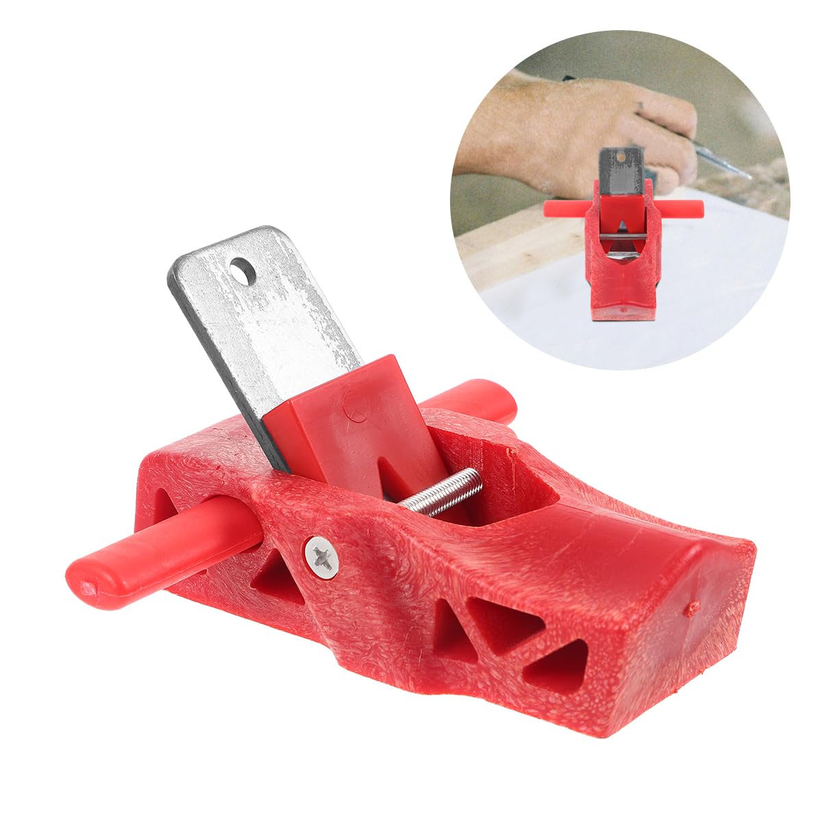 Serplex Hand Planer for Woodworking with Finely Ground Steel Blade & Ergonomic Grip | Ideal for DIY Carpentry and Furniture Trimming