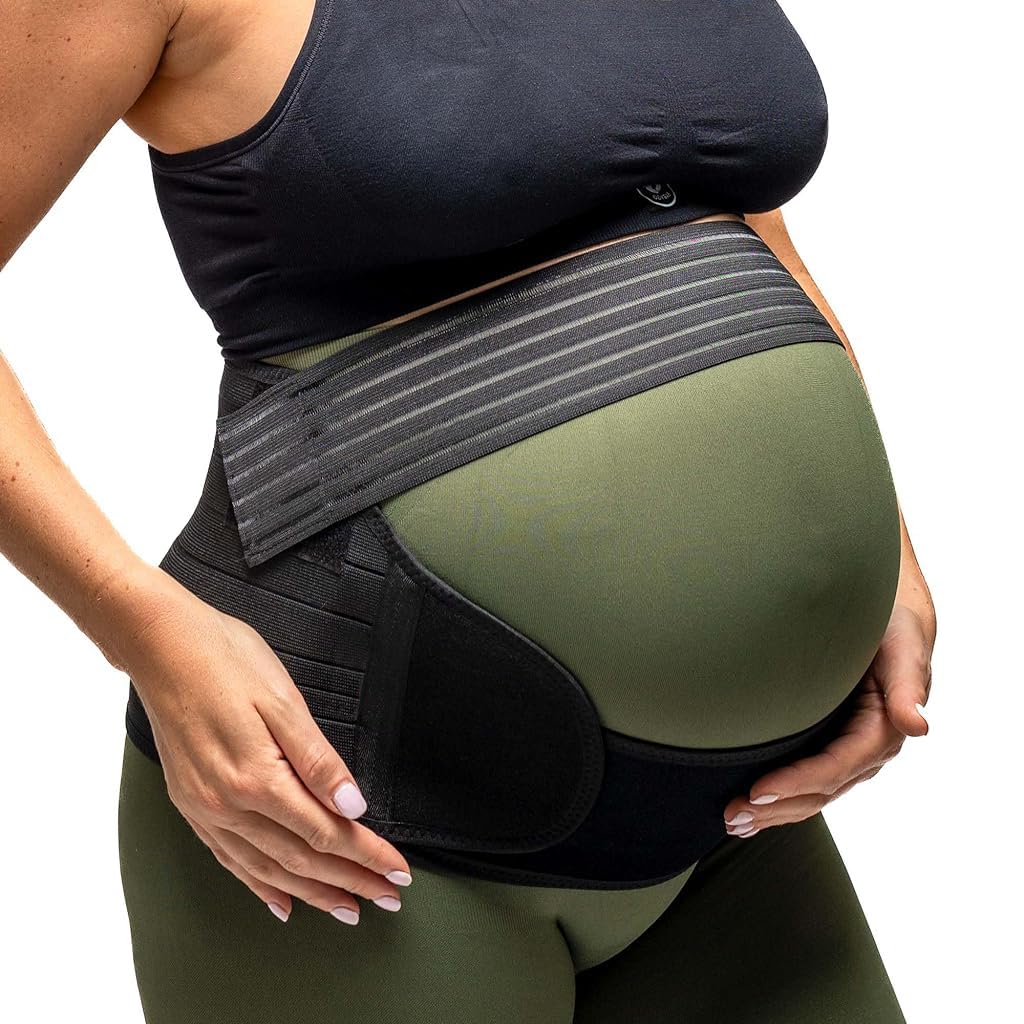 HANNEA Maternity Belt for Pregnancy Support with 4 in 1 Adjustable Design and Breathable Mesh | Fits 80–110cm Belly