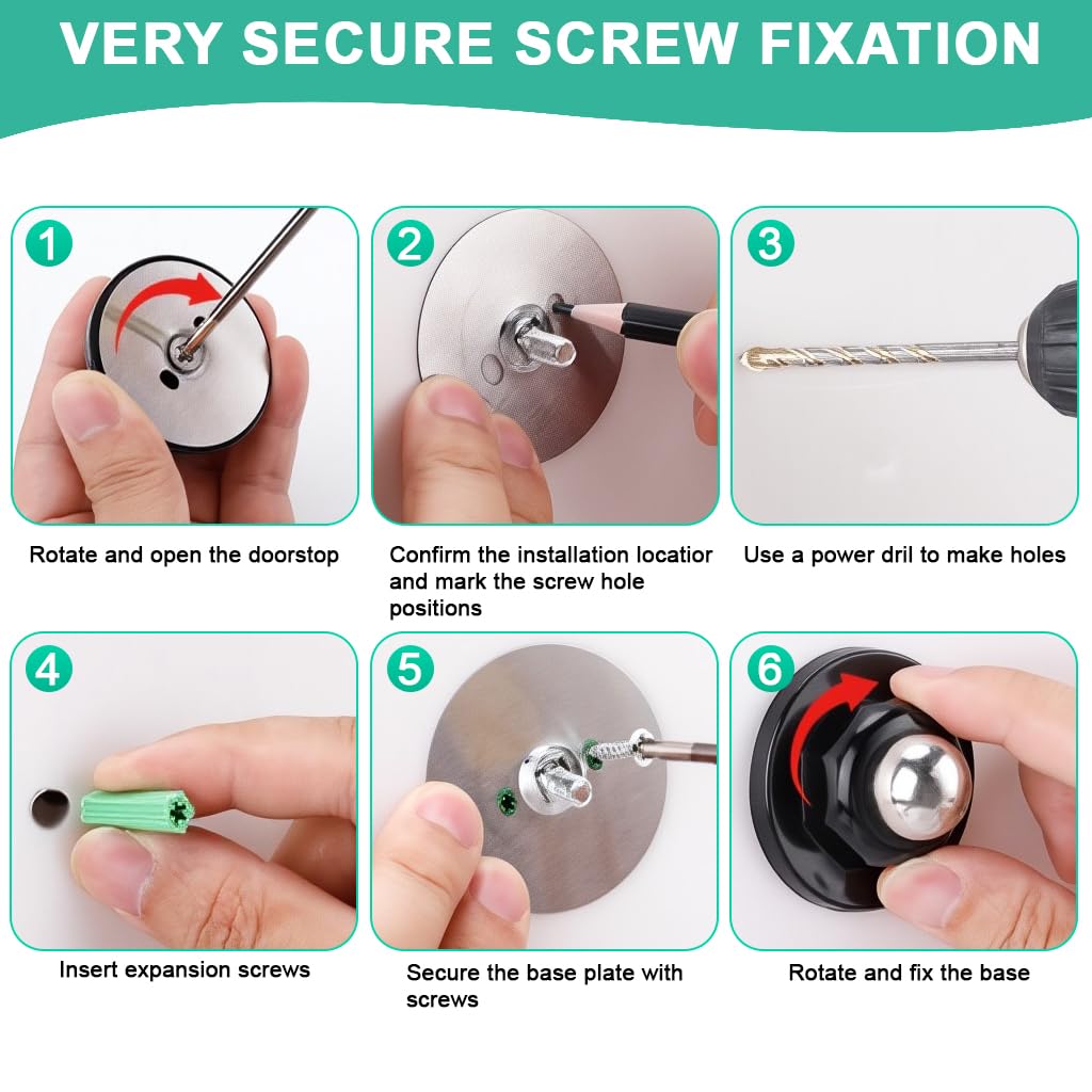 STHIRA RV Door Catch for Camper and Trailer Doors featuring Adhesive Mount | Secure Anti Collision Design