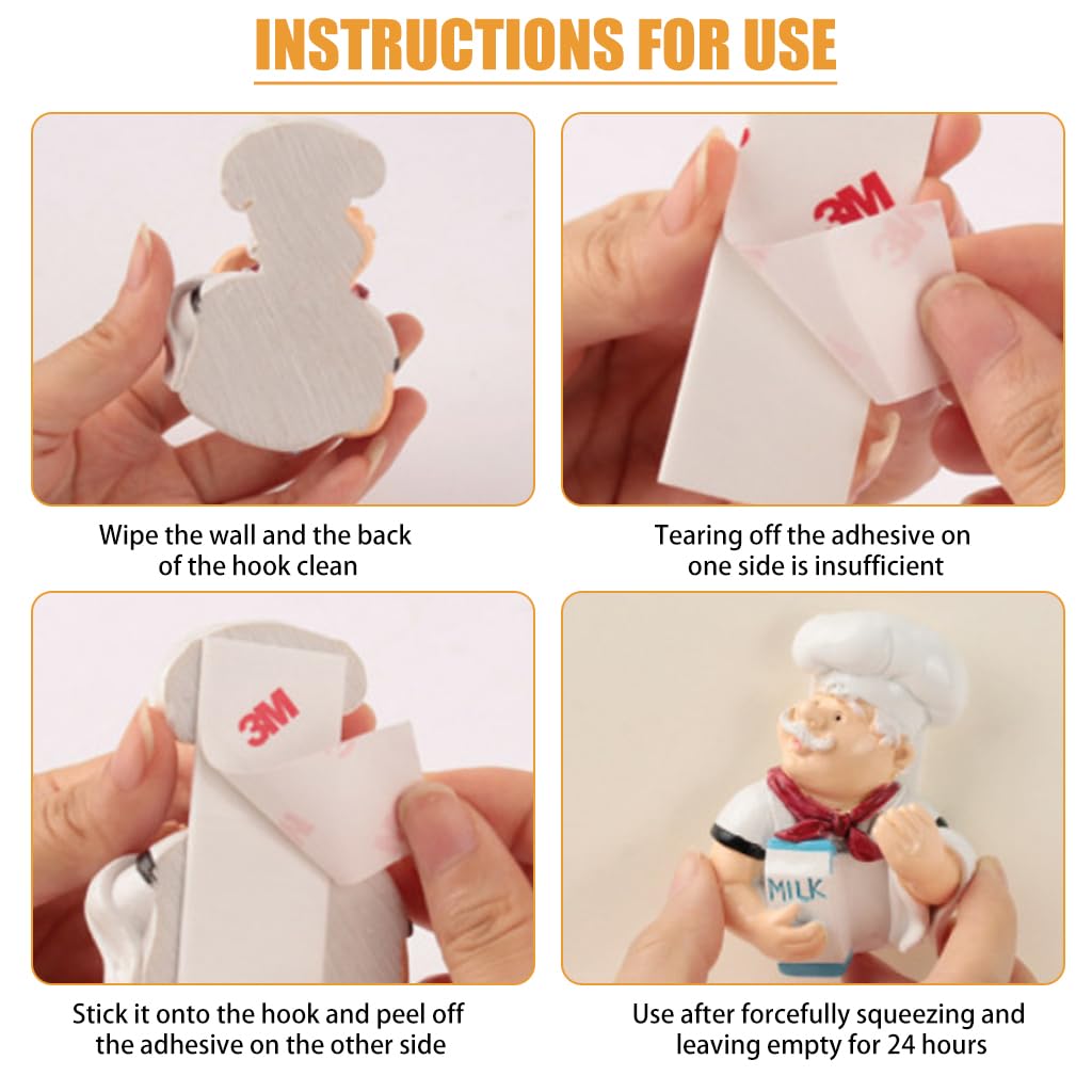 HASTHIP Decorative Power Plug Holder for Kitchen Use with 2 Ceramic Hooks | Wall Organizer