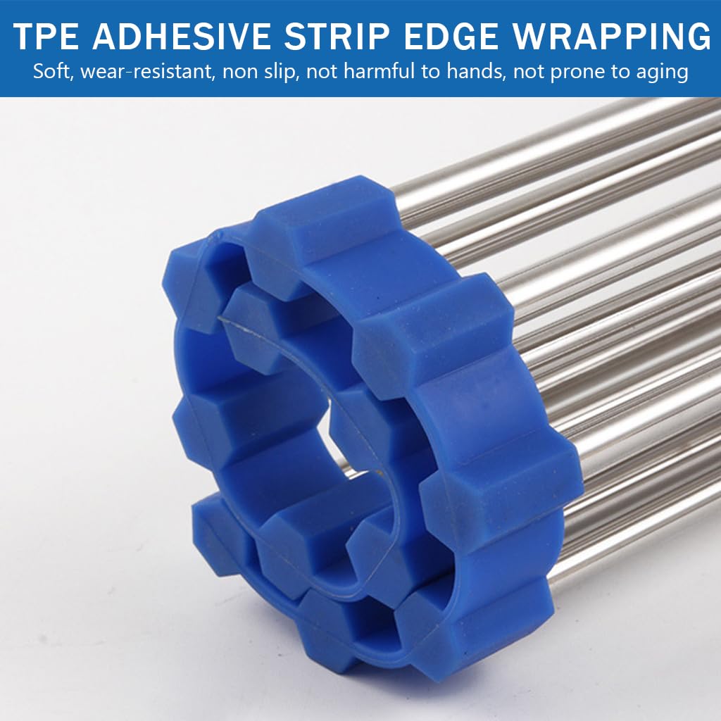 Supvox Dish Drying Mat for Kitchen Sink 20 x 13 in with 18 Rod Roll Up Stainless Steel Rack