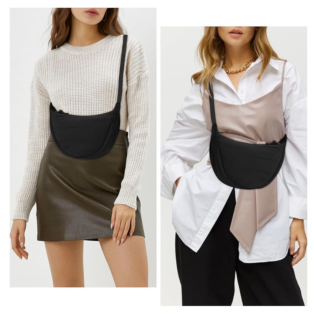 GUSTAVE Crossbody Bag for Travel with Adjustable Strap and 33x10x17cm Compact Design | Water‑Resistant Nylon Unisex Shoulder Style