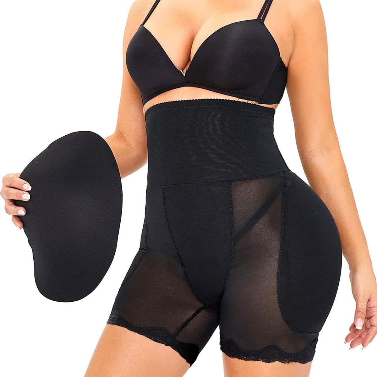 PALAY Women Hip Enhancer Shapewear with Insert Pads for Curves | Dacron High Waist 70cm