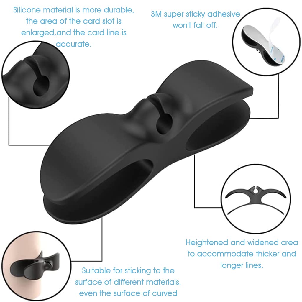 HASTHIP Cord Winder for Kitchen Appliances with Self Adhesive Design and 5Pcs 10×3×2.8cm Set | Plastic Cable Organizer for Coffee Maker and Air Fryer