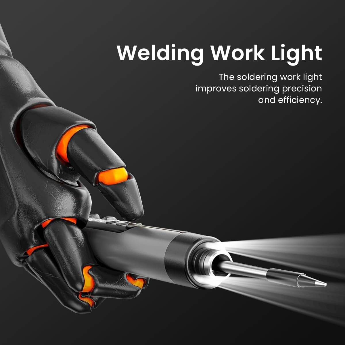 Serplex Soldering Iron Tool Kit for Electronics Repair with LCD Control & 1000mAh Battery