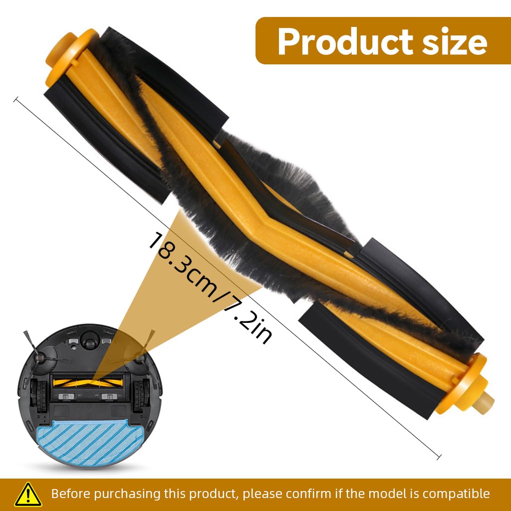 HASTHIP Replacement Main Brush for Deebot OZMO N10 N10 Plus T8 T9 featuring Dual‑Action Bristles | Tangle‑Resistant Cleaning Tool