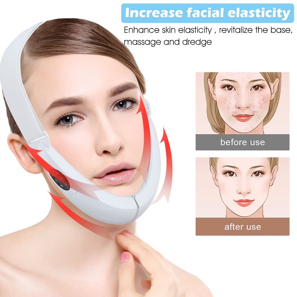 HANNEA Smart V-Face Machine Face Massager EMS Micro-current Multi-function Face-lifting Remove Double Chin Tighten Facial Contour Women Beauty Product