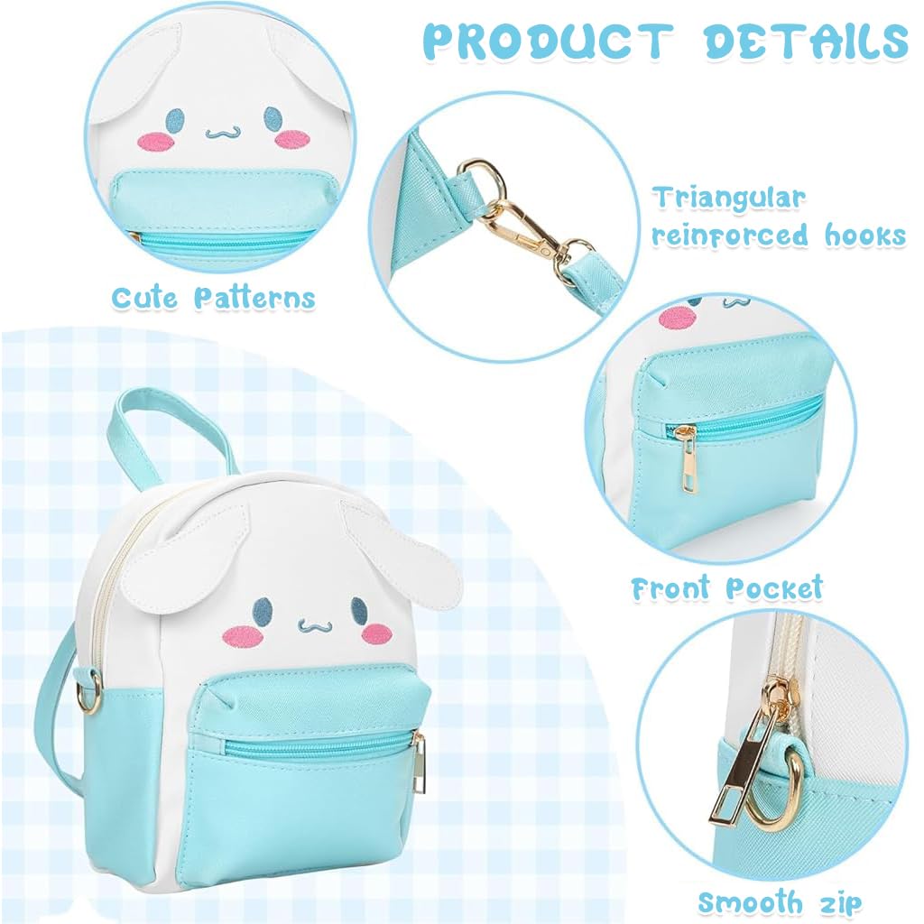 Climberty Cute Backpack featuring Sanrio Cinnamoroll design in small PU style for girls