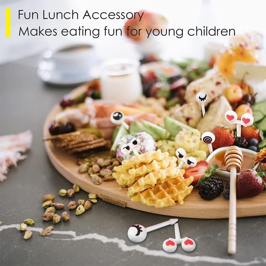 HASTHIP Food Fruit Forks for Kids featuring 10pcs blunt round tips | BPA free plastic