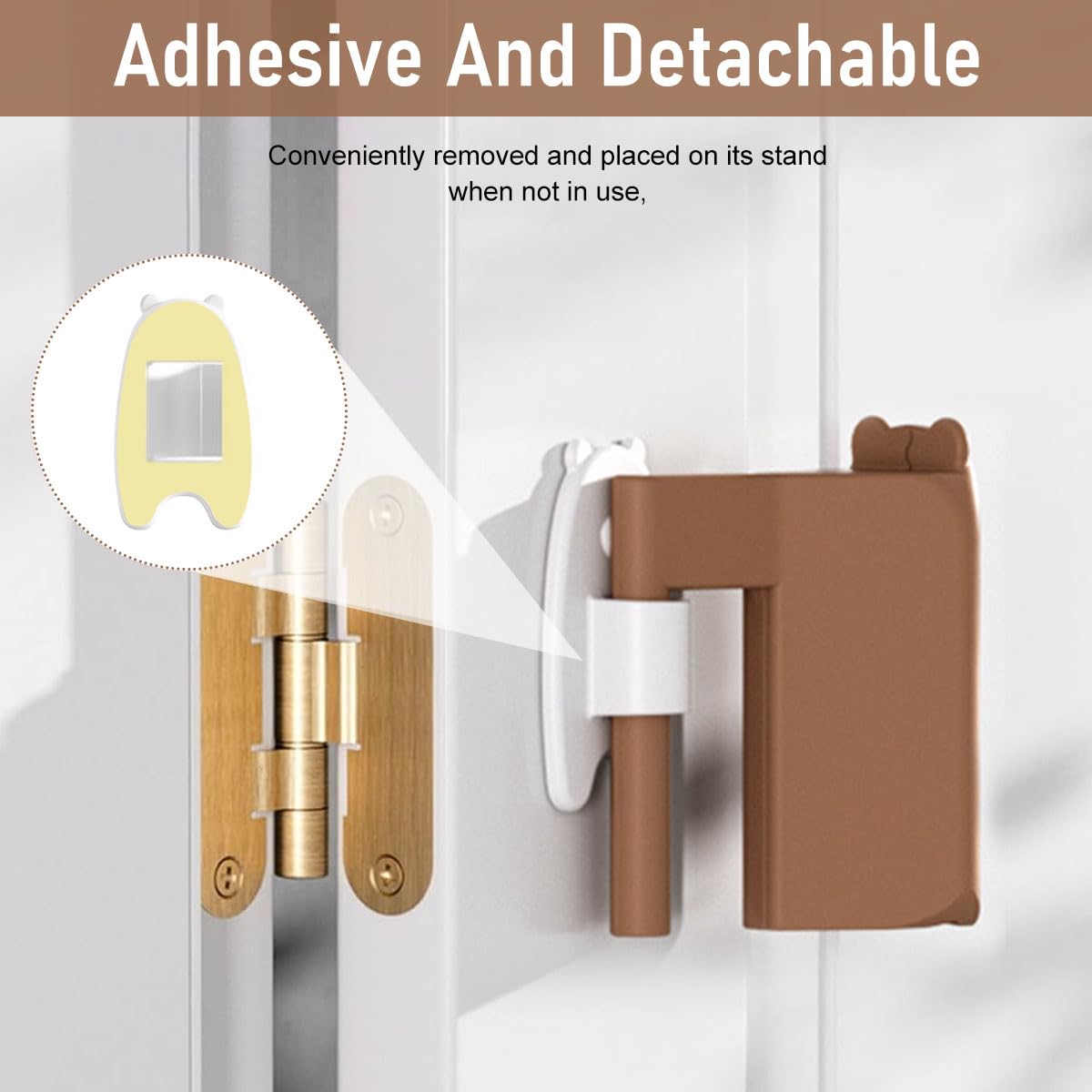 SNOWIE SOFT Silicone Door Pinch Guard for Baby Proofing with 12pcs Removable Design | Universal Fit Kids Safety Stopper