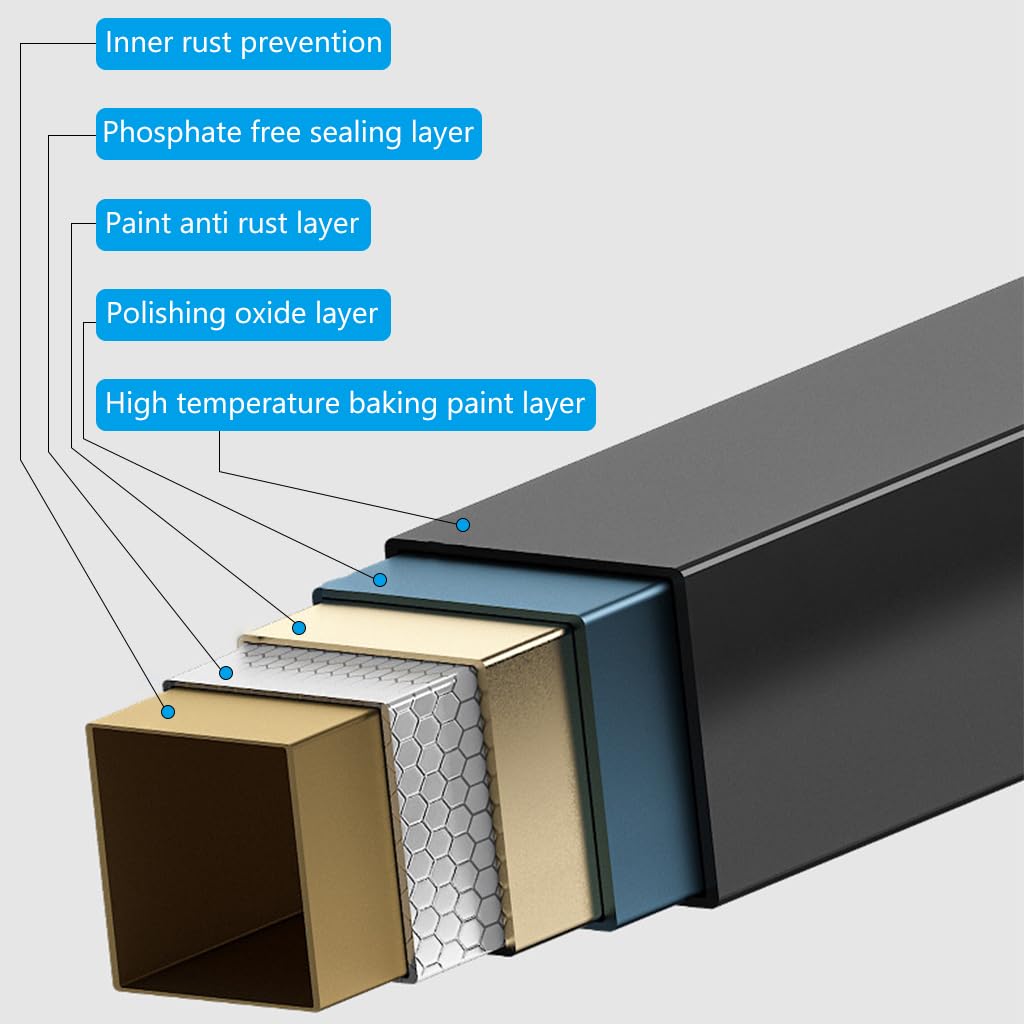 Proberos Basketball Storage Rack for Sports Equipment with 5 Ring Holders and 45.4 in Metal Frame | Easy Assembly Organizer for Gym and Garage
