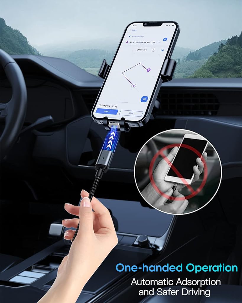 ZORBES USB C Cable for iPhone 3.3ft PD 60W Fast Charging with Magnetic Connectors | Nylon Braided Design