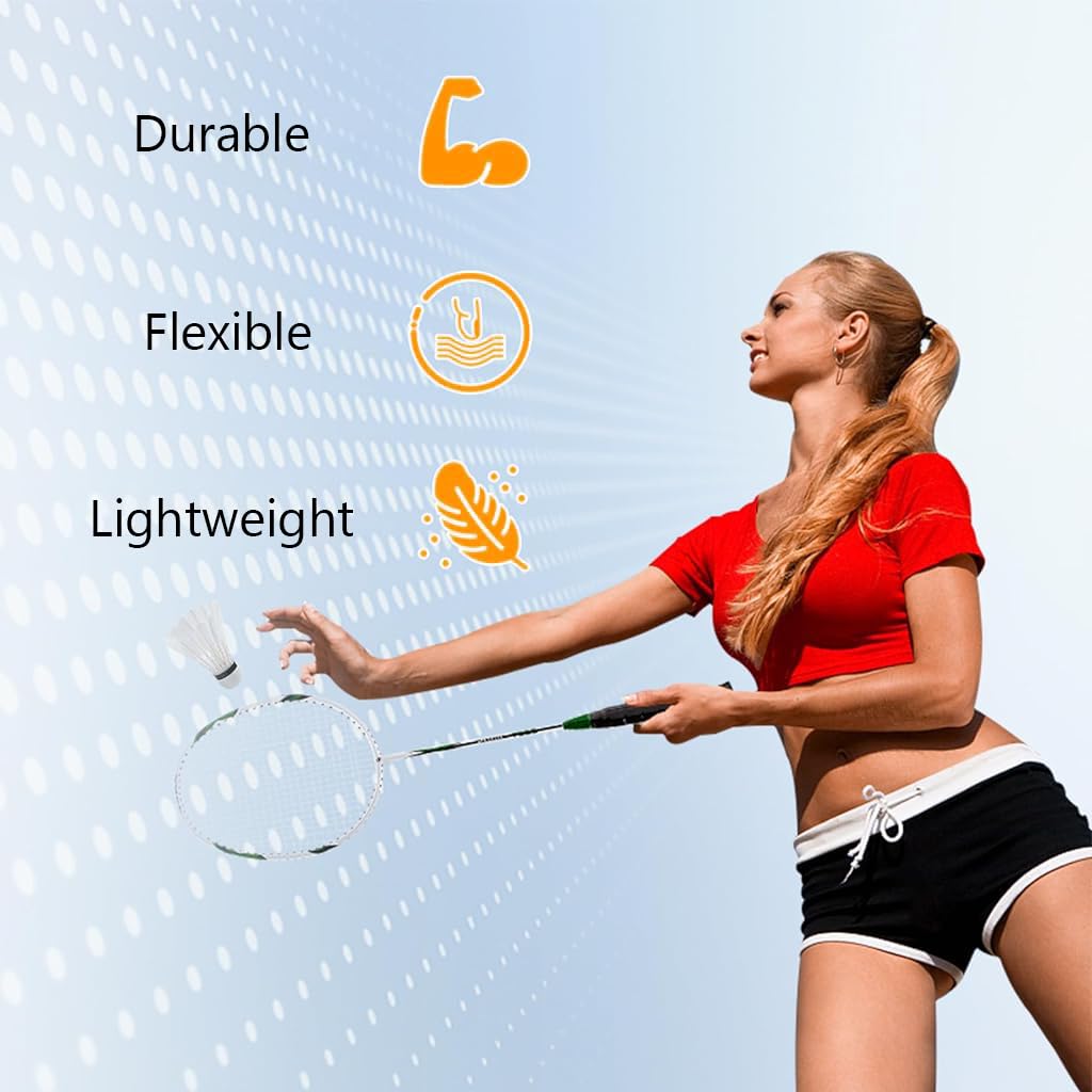 Proberos Badminton Racquet Towel Grip Kit for Secure Control with EVA Padding | 27.5 in Cotton Anti Skid Wrap