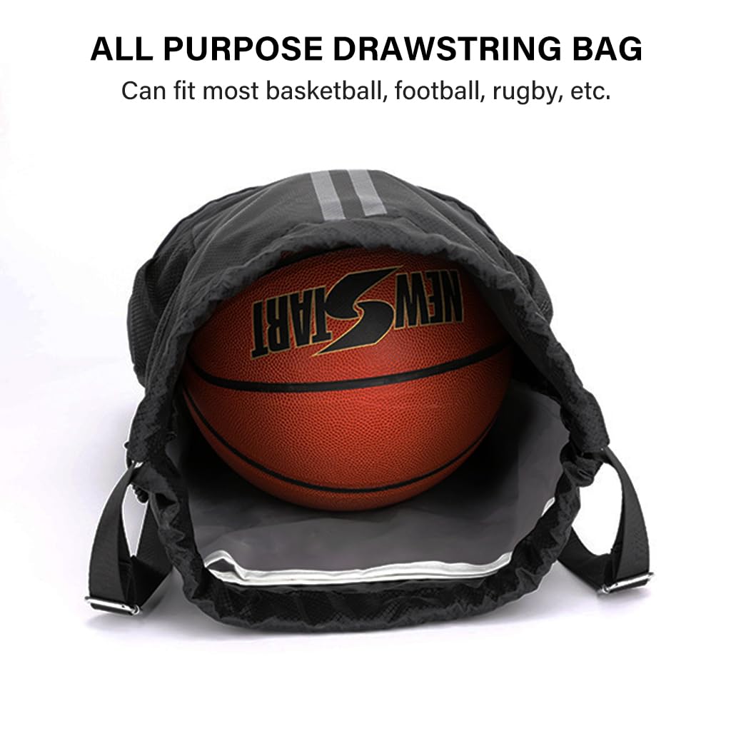 Optifit Drawstring Backpack for Gym and Travel featuring Multiple Compartments 32x42cm Nylon