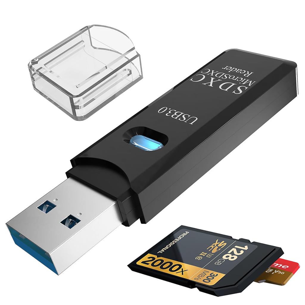 ZORBES USB3.0 Micro SD Card Reader with 5Gbps Transfer Speed and 2‑in‑1 Dual Slot Design | Supports Up to 512GB