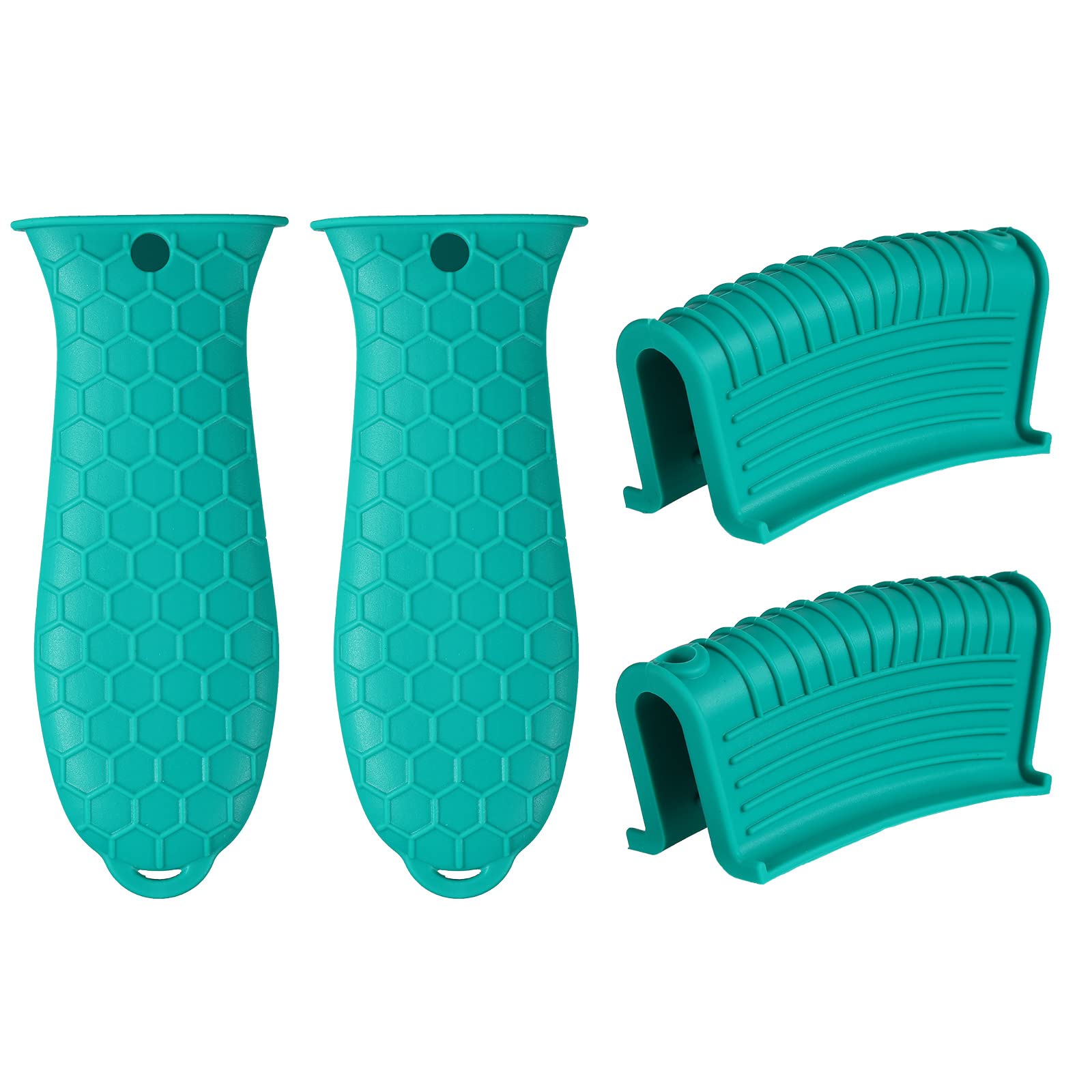 ZIBUYU® 4 Pcs Non-Slip Silicone Hot Handle Holder & Assist Grips