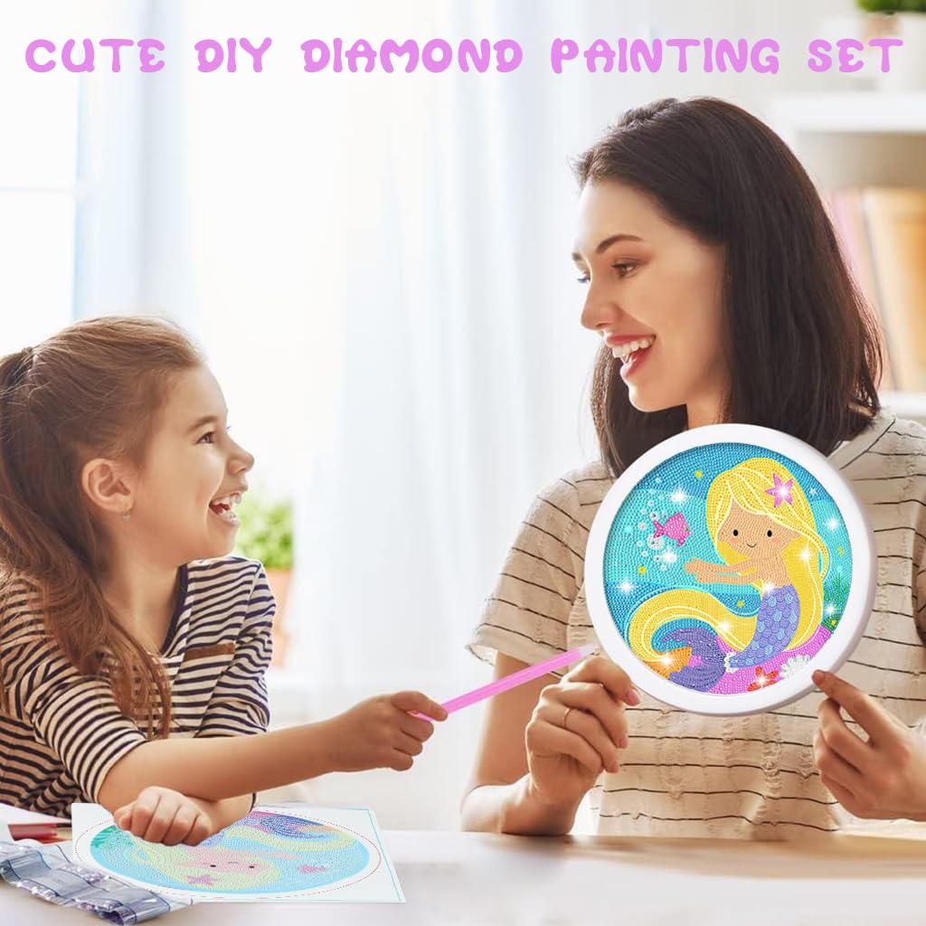 ZIBUYU Diamond Art Painting Kit with Frame 20x20cm Canvas for Kids and Adults | DIY Home Decor Gift
