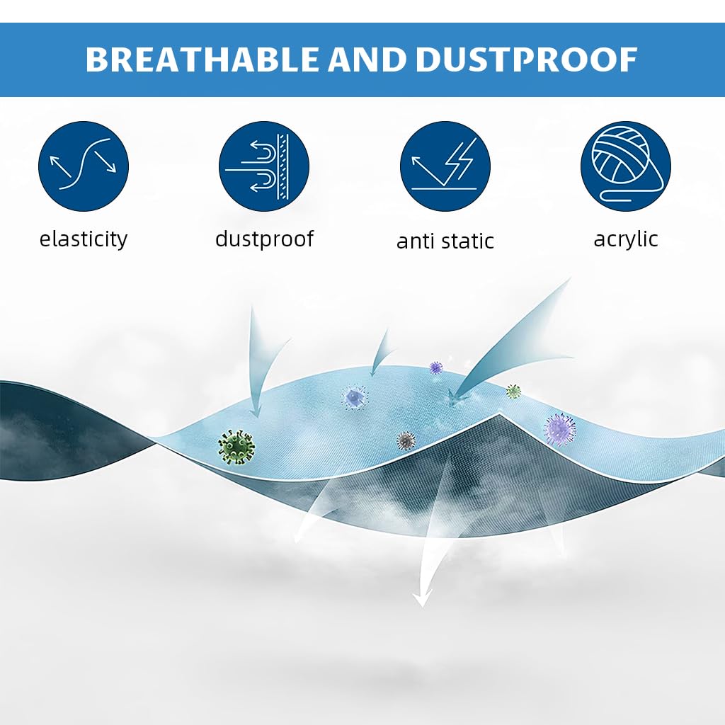 HASTHIP Furniture Dust Cover for Bed featuring 2.4×2 m polyester fabric in dark grey | protects sofas and tables