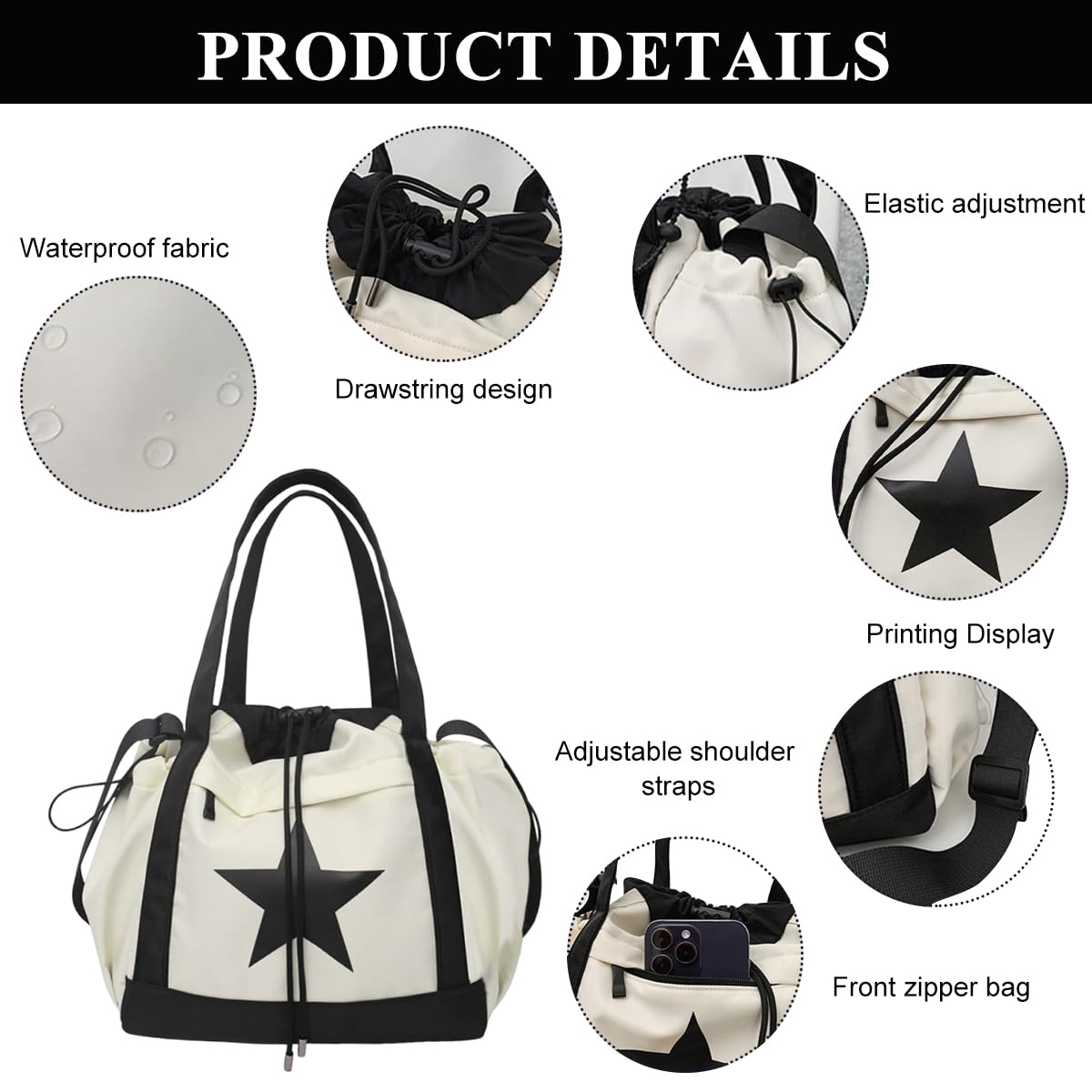 GUSTAVE Messenger Bag for Travel and Gym with Adjustable Strap | 42x17x32cm Nylon Patchwork Design