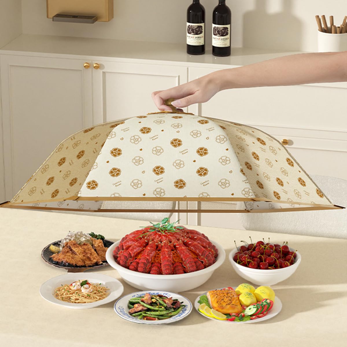 Supvox Food Cover for Home and Outdoor Use featuring Pop Up Umbrella Design and 16.5 in Size