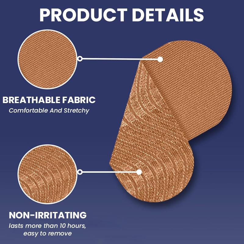 ZIBUYU® 30-Count Anti-Snore Mouth Tape Mute Snoring for Mouth Breathing Sleep Improves Abnormalities Safe Adhesive Pre-cut for Kids Adults Beige 3PCS