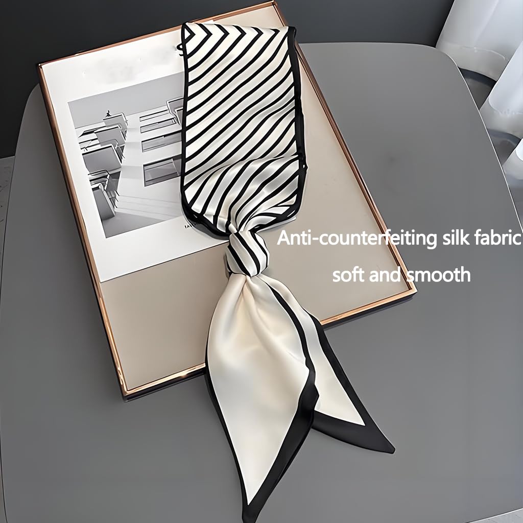 Zibuyu Vintage Square Scarf for Women with 90x90cm Silk Like Fabric | Elegant Head and Hair Accessory
