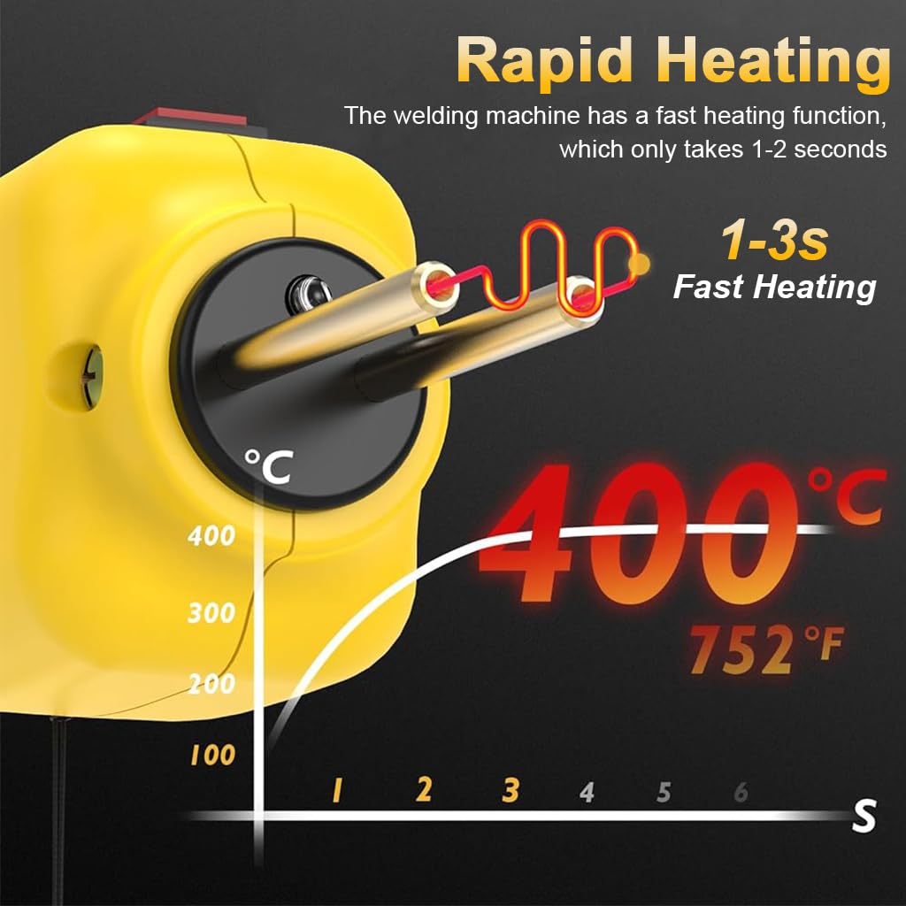 Serplex Plastic Welder for Car Bumper and Kayak Repair with 200 pcs Staples | Rapid Heat-Up 100W Kit