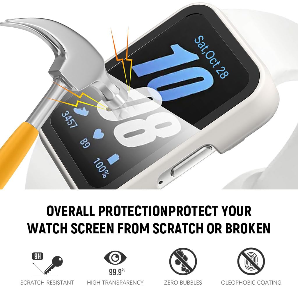 ZORBES Tempered Glass Cases for Samsung Galaxy Fit3 with Snap-On Design in Black & White