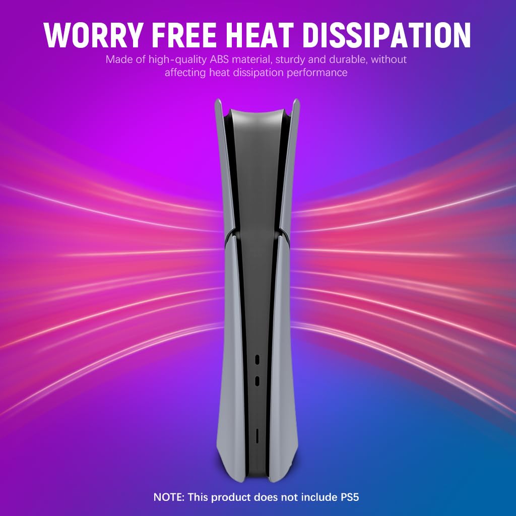 ZORBES Replacement Faceplates for PS5 Slim with 30th Anniversary Sticker and ABS Shell | Precision Fit Cooling Design