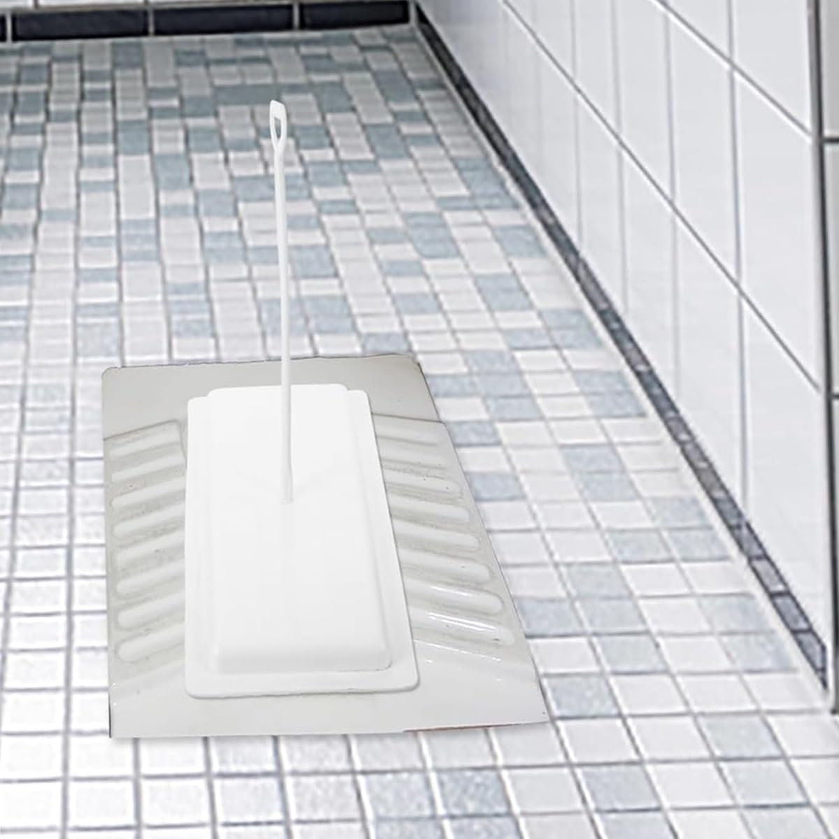 HASTHIP® Squat Toilet Cover Universal Squat Toilet Cover with Long Handle 53x25cm Squat Toilet Cover Durable PP Material Squat Toilet Cover for Hygiene and Sanitation