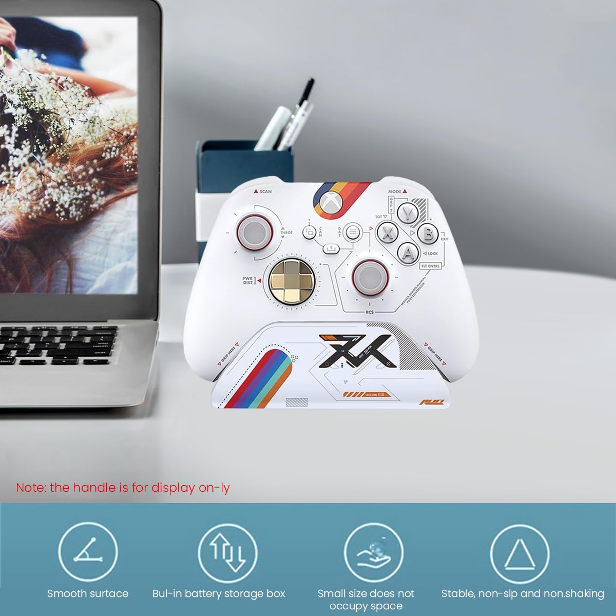 ZORBES Game Controller Holder for Xbox Series S X ONE | with Anti Slip Base and ABS Build