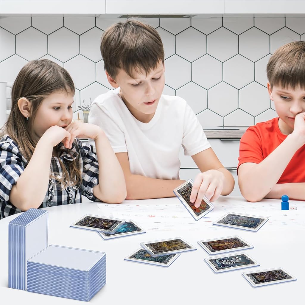 30pcs 35PT Clear Card Sleeves for Trading Cards with Top Loading Design | 77x101mm PVC Protectors